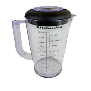 KitchenAid Immersion Blender 1 Liter Measuring Mixing Pitcher With Lid 4 Cup